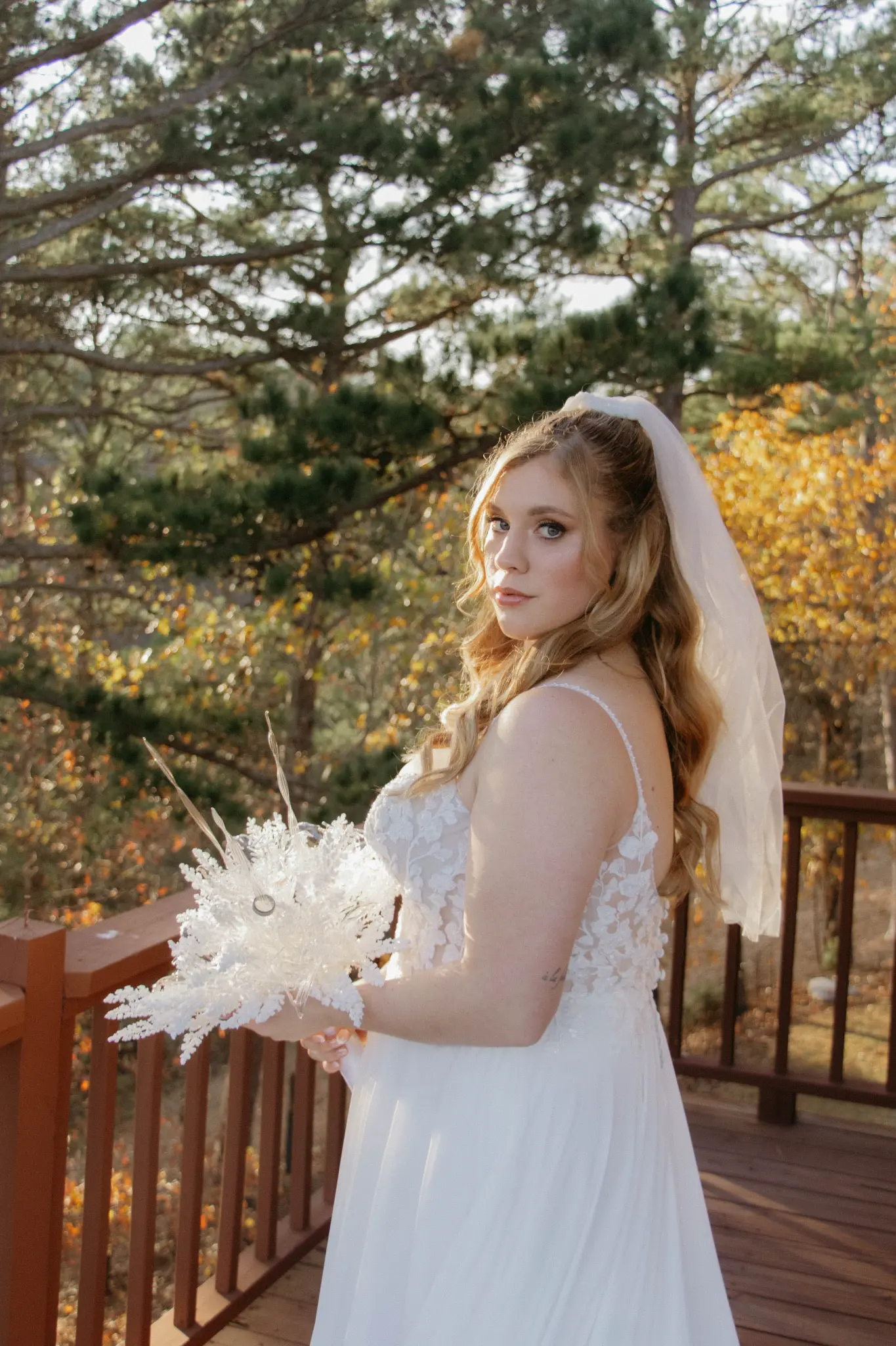 Commissioned glass botanical bouquet held at a private ceremony